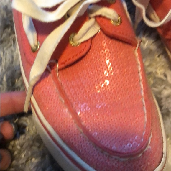 ❄️Coral sparkly SPERRY shoes - Picture 4 of 5